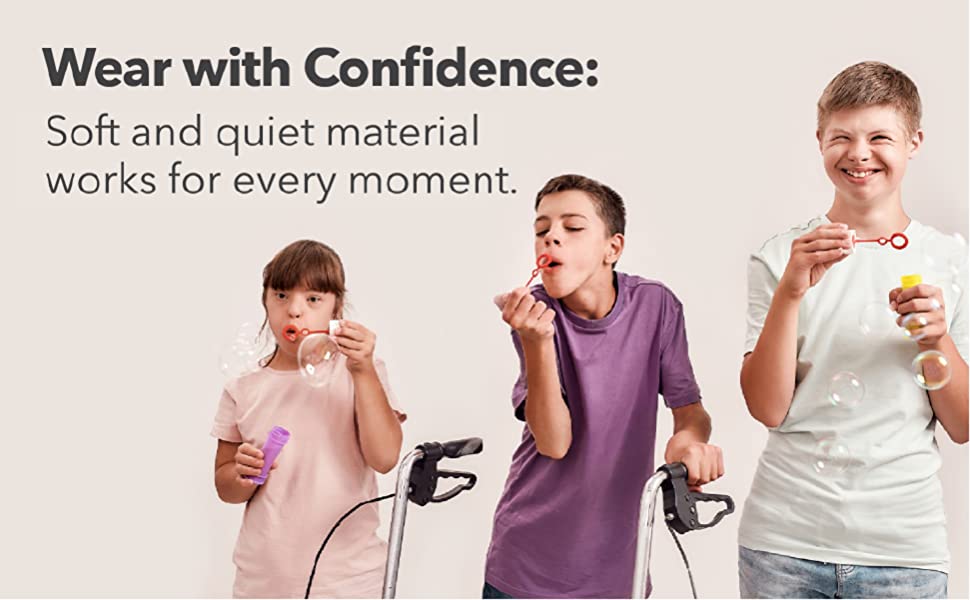 wear with confidence soft and quiet material works for every momentfor 